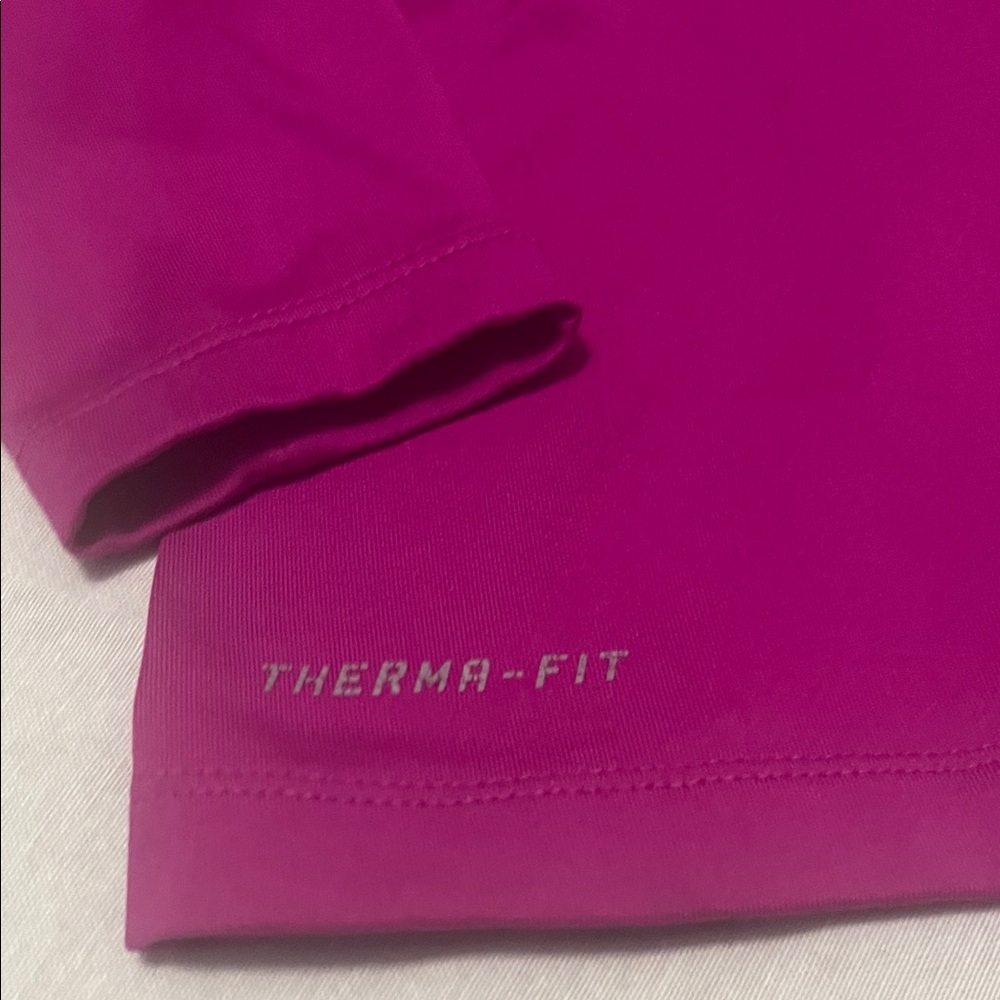 Nike Women's Pink and Black Short Sleeve Tee - Picture 2 of 5